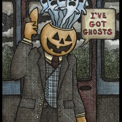 Pumpkin Got Ghosts 8x10 Print