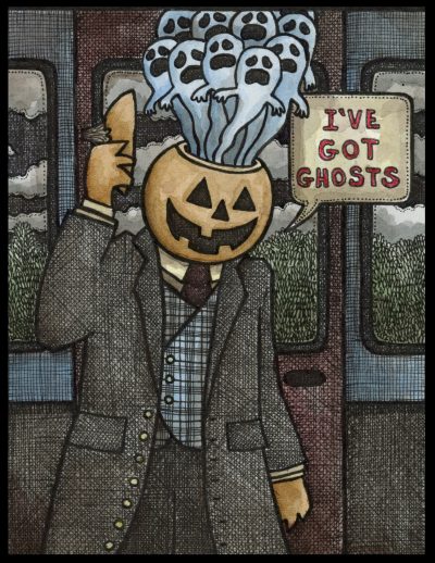 Pumpkin Got Ghosts 8x10 Print