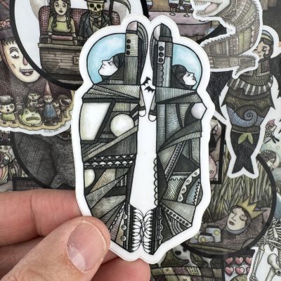 Stasis Twins 4 Inch Sticker