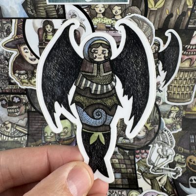 Vampire Girl 4 Inch Sticker