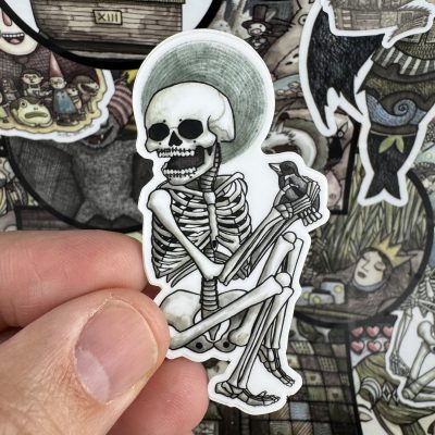 Skeleton II 3 Inch Sticker