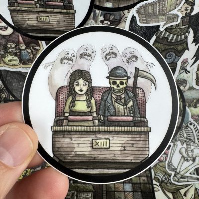 Rollercoaster 3 Inch Sticker