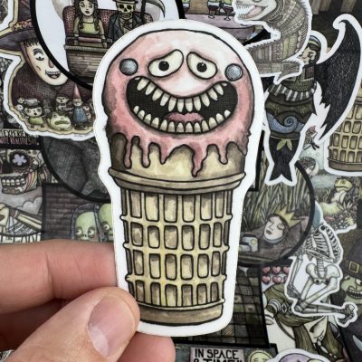 Icecream 4 Inch Sticker