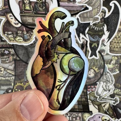 Heart Holographic 3 Inch Sticker