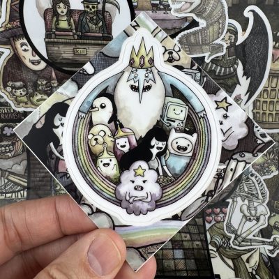 Adventure 3-1/2 Inch Sticker Kiss Cut