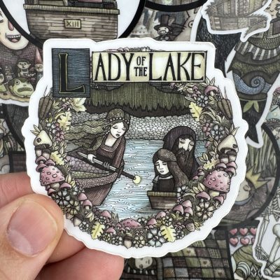 Lady of the Lake 3 Inch Sticker