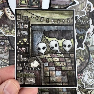 Abduction 3-3/4 Inch Sticker