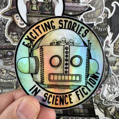 Alien Holographic 3 Inch Sticker