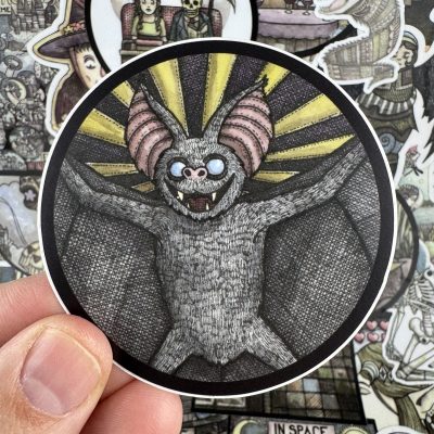 Bat 3 Inch Sticker