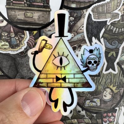 Bill Holographic 3 Inch Sticker