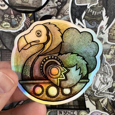 Dodo Holographic 3 Inch Sticker