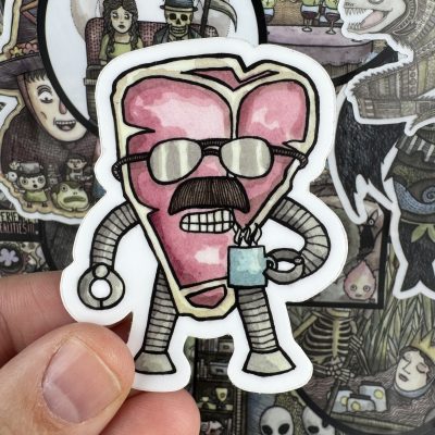 Steak 3 Inch Sticker