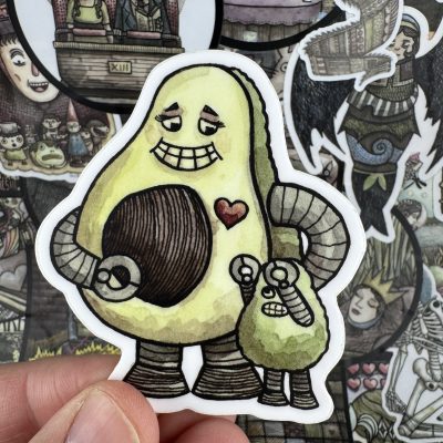 Avocado 3 Inch Sticker