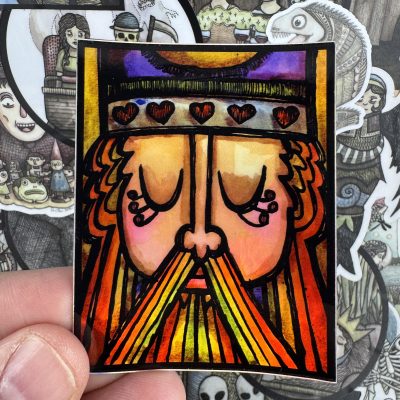 Splash Monster King Holographic 3 Inch Sticker