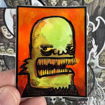 Splash Monster Fish Holographic 3 Inch Sticker