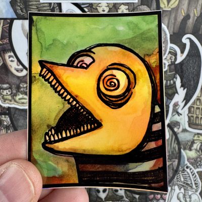 Splash Monster Bird Holographic 3 Inch Sticker