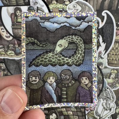 Loch Ness Sparkle 3 Inch Sticker