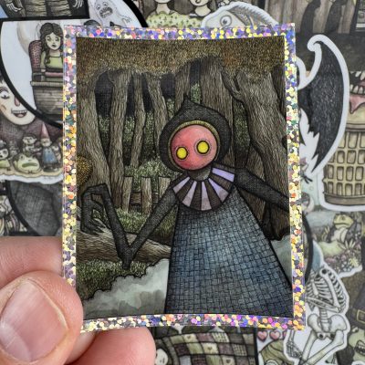 Flatlands Monster Sparkle 3 Inch Sticker