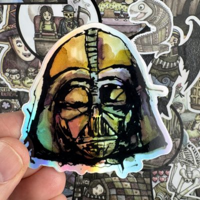 Vader Holographic 3 Inch Sticker
