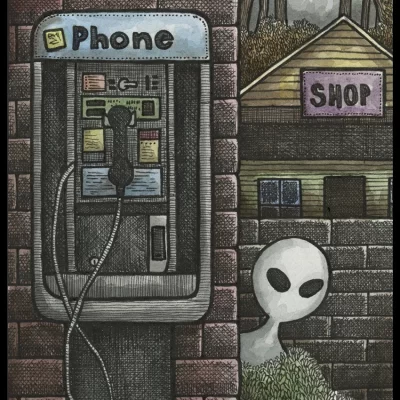 Alien Phone Signed 8x10 Print