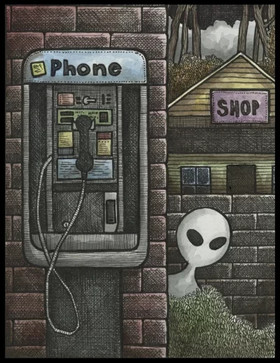 Alien Phone Signed 8x10 Print