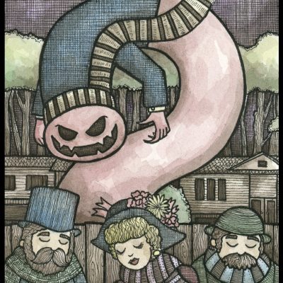 Monster Fence 8x10 Print