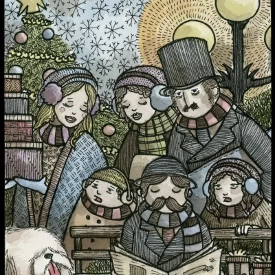 Christmas Carols 8x10 Print