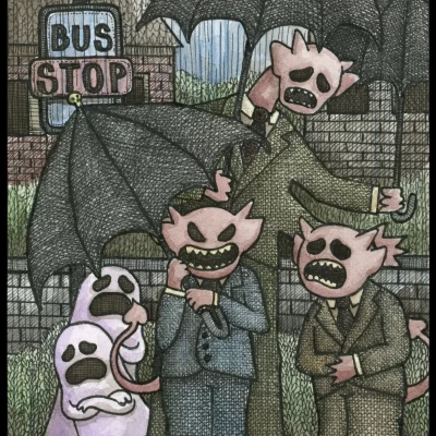 Demon Rain 8x10 Print