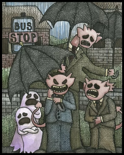 Demon Rain 8x10 Print