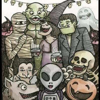 Halloween Party I 8x10 Print