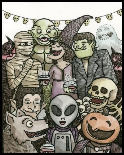 Halloween Party I 8x10 Print