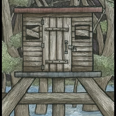 Haunted Shack 8x10 Print