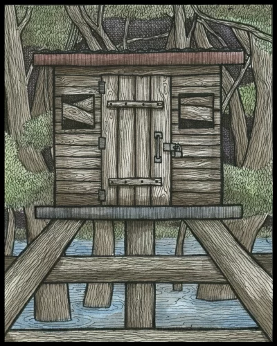 Haunted Shack 8x10 Print