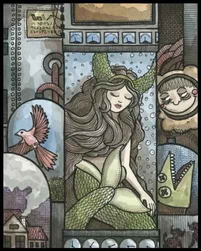 Mermaid Tank 8x10 Print