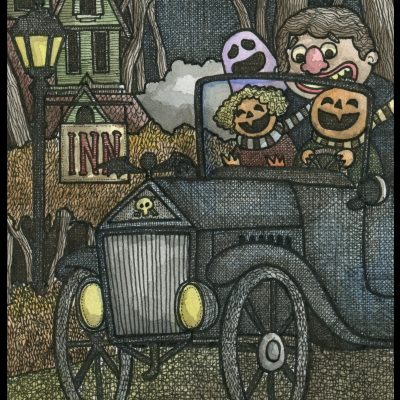 Pumpkin Camera 8x10 Print