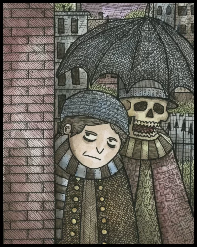 Skeleton Bandit 8x10 Print