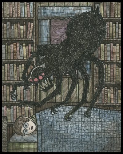 Spider Bed 8x10 Print