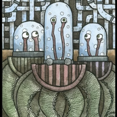 Tube Aliens 8x10 Print