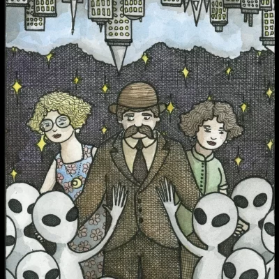 Upside Down City 8x10 Print