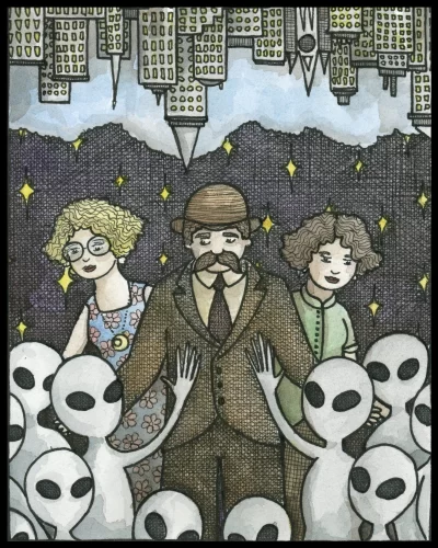 Upside Down City 8x10 Print