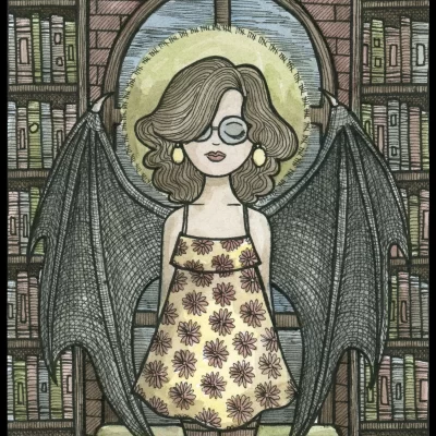 Vampire Girl 8x10 Print