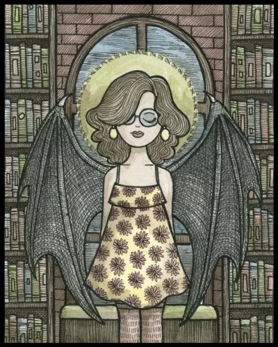 Vampire Girl 8x10 Print