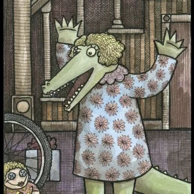 Alligator Present 8x10 Print