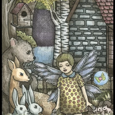 Forest Girl 8x10 Print