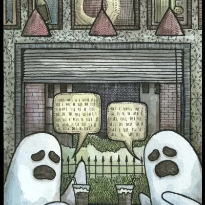 Ghost Diner 8x10 Print