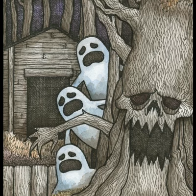 Ghost Tree 8x10 Print