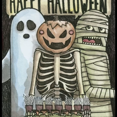 Happy Halloween 8x10 Print