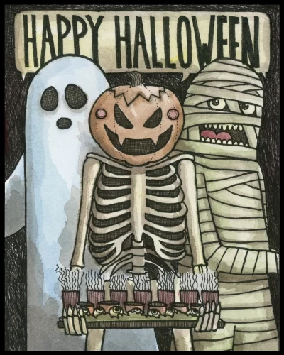 Happy Halloween 8x10 Print
