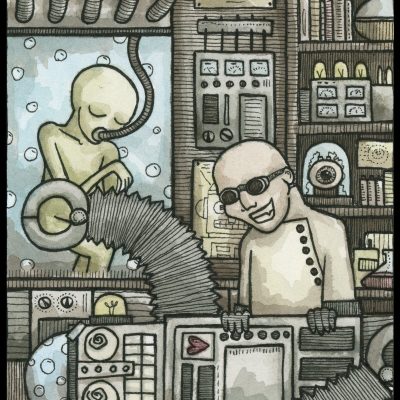 Mad Scientist 8x10 Print