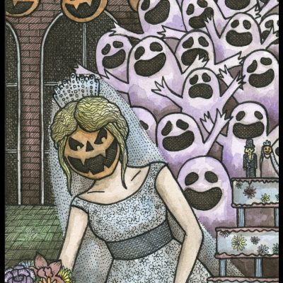 Pumpkin Bride 8x10 Print